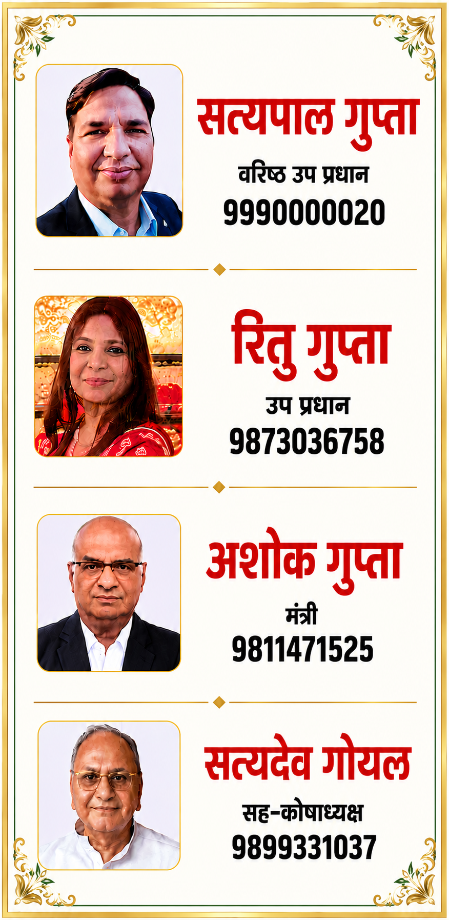 Panchkarma Hospital Staff Contact Details | Ayurveda Centre Delhi
